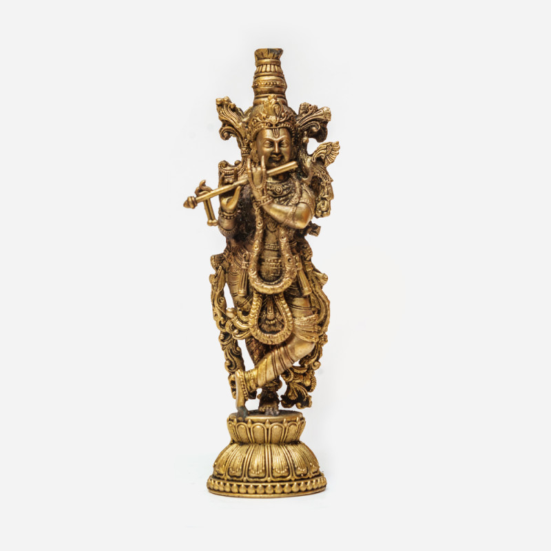 Lord Krishna Murthi crafted in Brass for Puja & Gifting