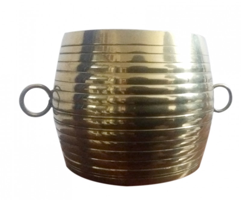 Decorative Small Bell Metal Alloy Nirapara Traditional Measuring Bowl