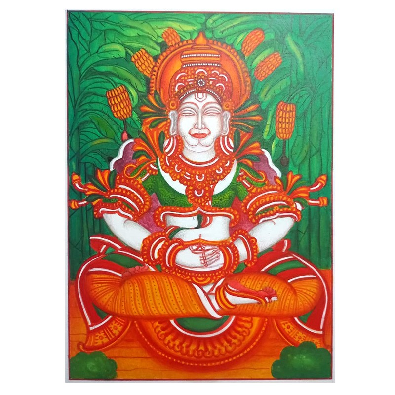 mural painting of hanuman