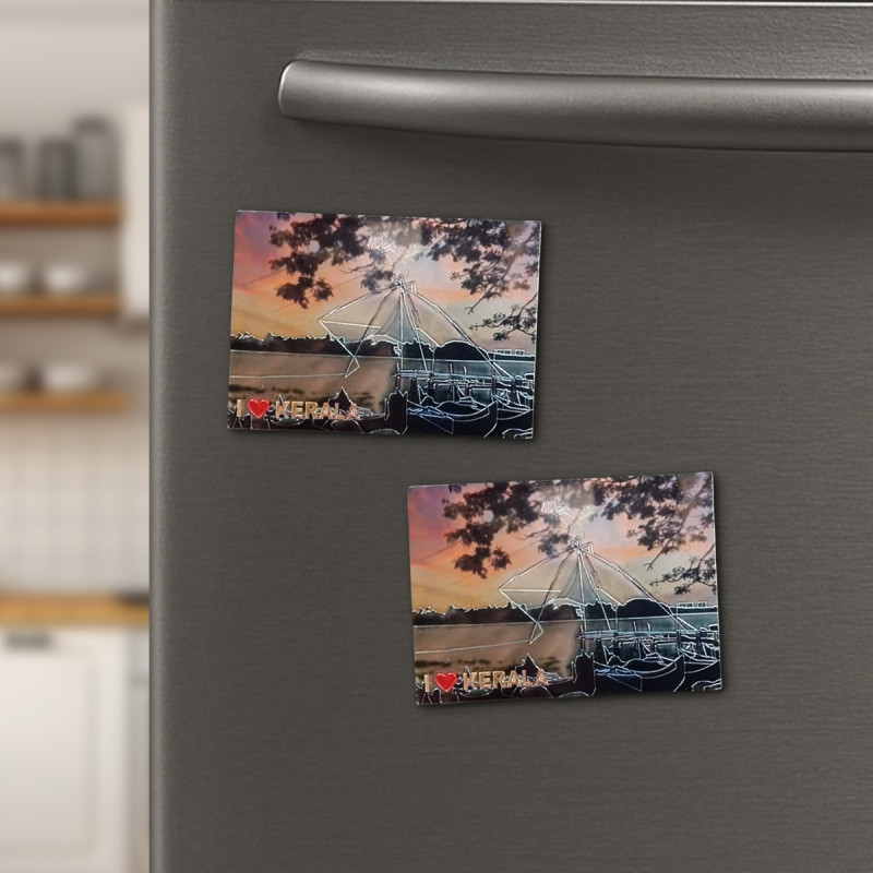 Kerala Backwaters Fridge Magnet – Set of 2