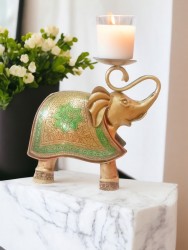 Majestic Elephant Tea Light Candle Holder