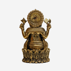 Lord Ganesha Idol 6" crafted in Brass for Puja & Presentation