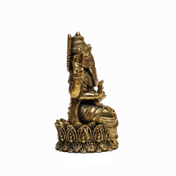Lord Ganesha Idol 6" crafted in Brass for Puja & Presentation