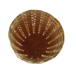 Hand Crafted Natural Bamboo Gift/Potpourri Basket For Home Decor/Serving (Set of 5 Baskets, Beige)