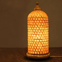 Bamboo Crafted Table Desktop Light Lamp for Home Decor