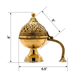 Antique Brass Loban Burner For Home and Rituals