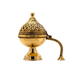 Traditional Brass Dhoop Dani For Home Purification and Rituals