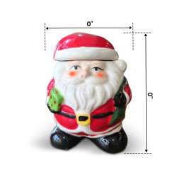 Ceramic Santa Claus Toffee and Cookies Jar