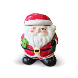 Ceramic Santa Claus Toffee and Cookies Jar