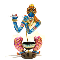 Krishna Metal Tea Light Candle Holder