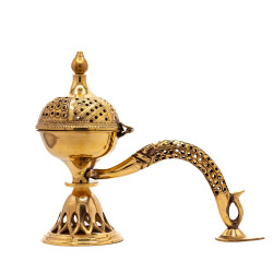 Antique Pure Brass Handcrafted Dhoop Holder For Purification and Rituals