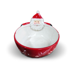 Santa Ceramic Christmas Bowl – Festive Serving & Candy Holder