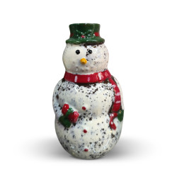 Snowman Ceramic Candle Holder