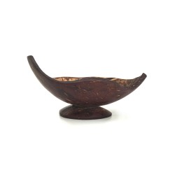 Handcrafted Natural Coconut Shell Crafted Soap Dish with Stand