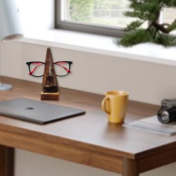 Handcrafted Wooden Nose-Shaped Spectacle Holder – A Quirky Desk Organizer