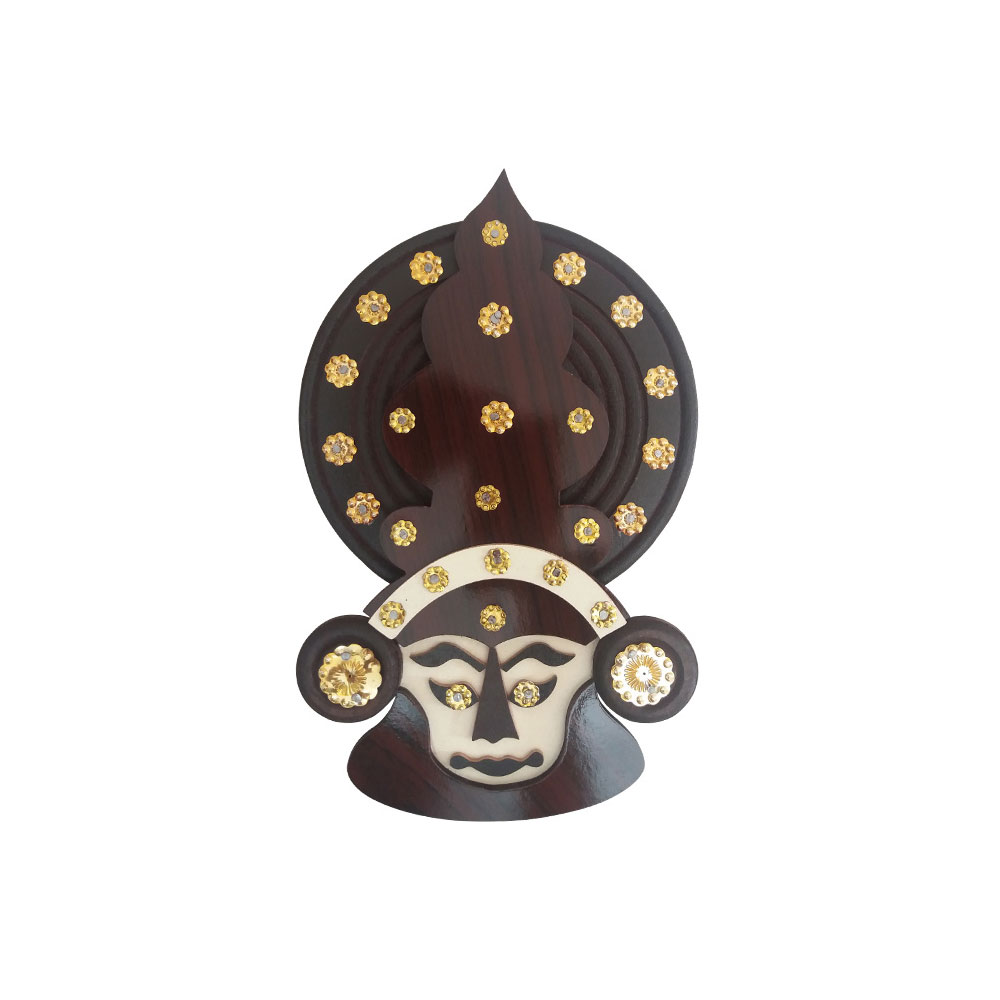 Souvenir of Kathakali Mask Wall Hang for Vastu Home Decor & Gifting