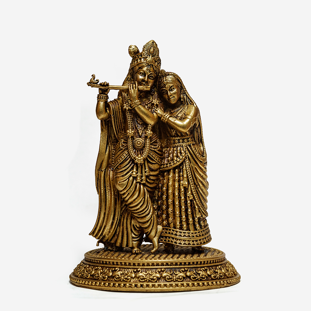 Radha Krishna crafted in Brass for Puja & Gifting