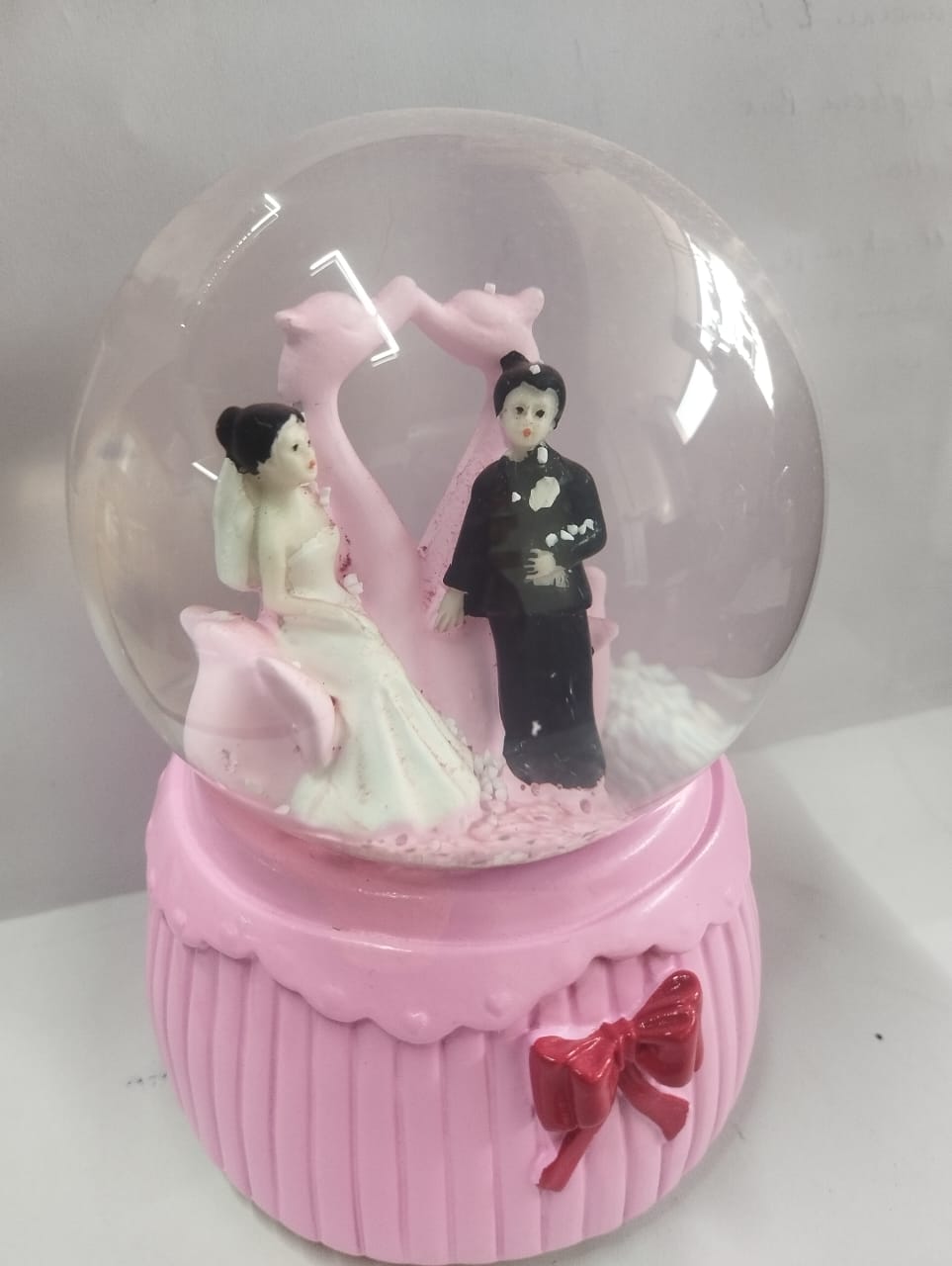 Romantic "I Love You" Snow Globe with Musical Sound for Valentine day Gifting