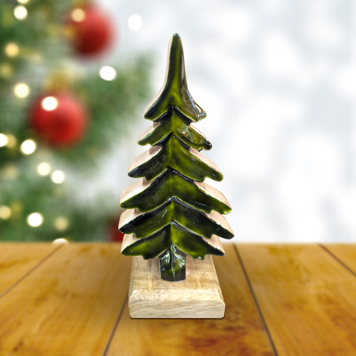 Wooden Christmas Tree – Festive Table Décor
