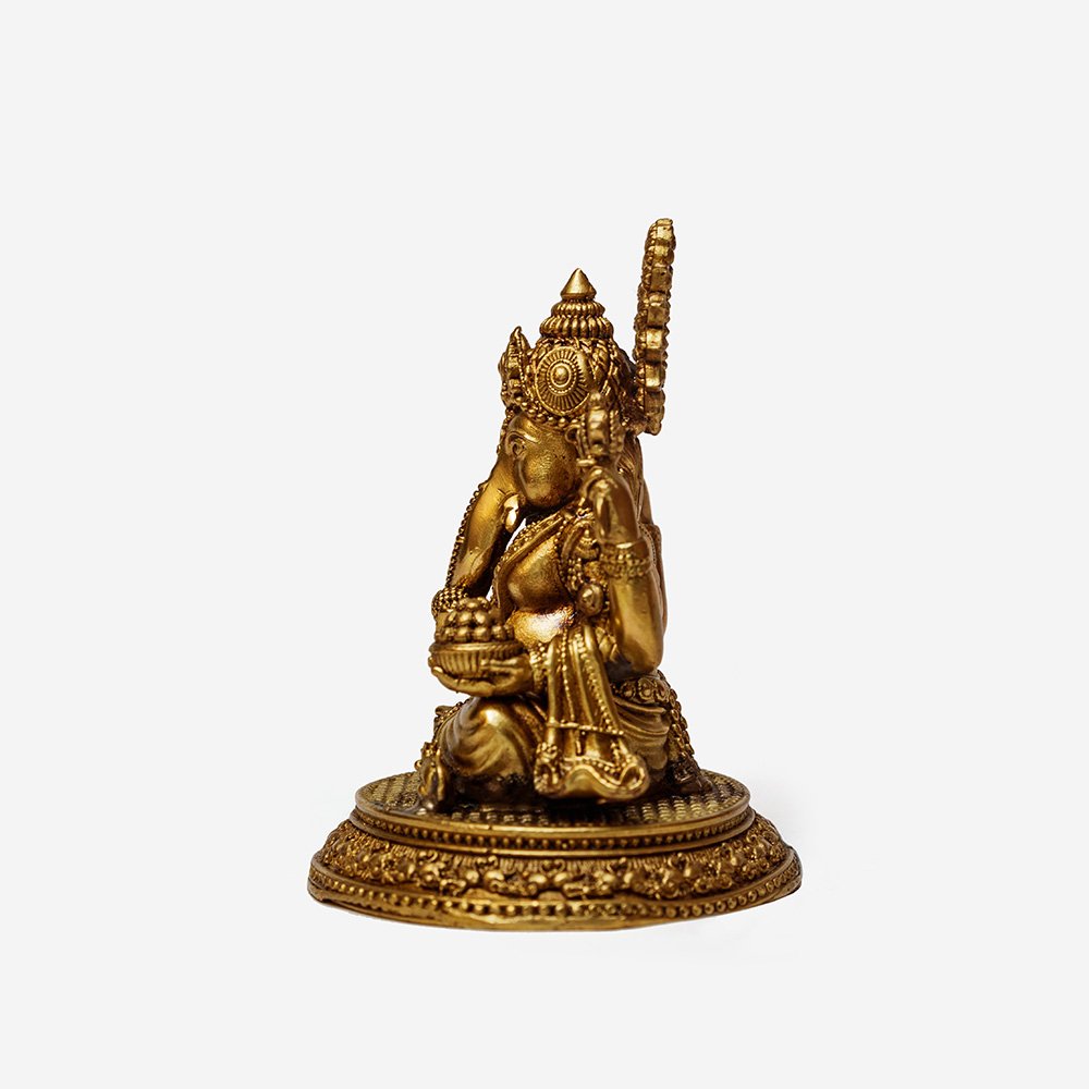 Brass Idol of Laxmi & Ganesh for Puja & Home Decor thumbnail 2