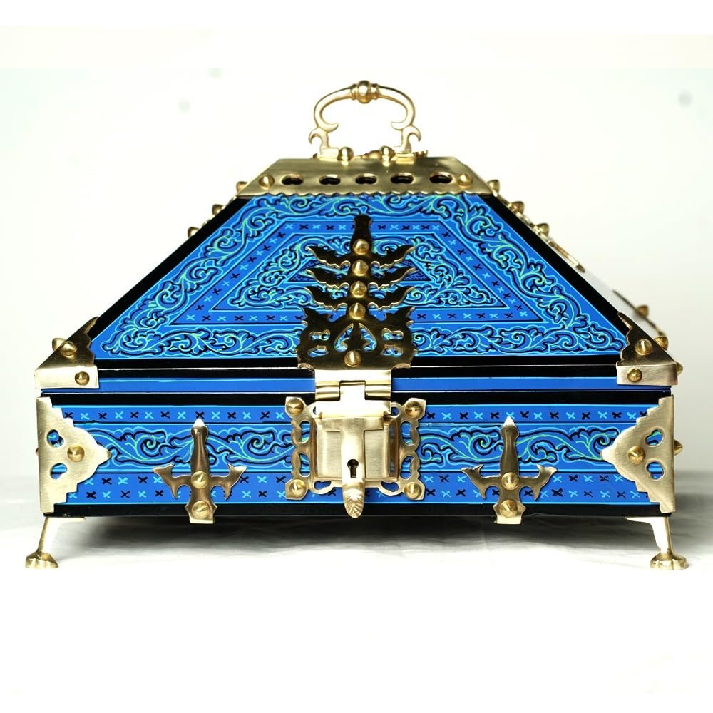 Nettoor Petti Royal Blue with Mural Painting 9*6