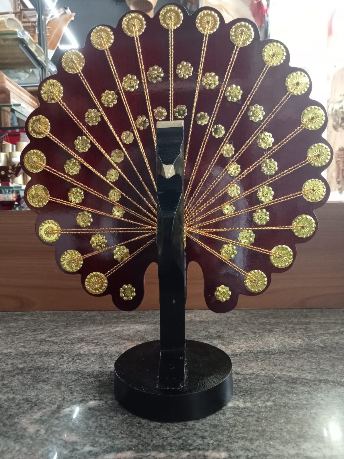 Wooden Decorative Peacock