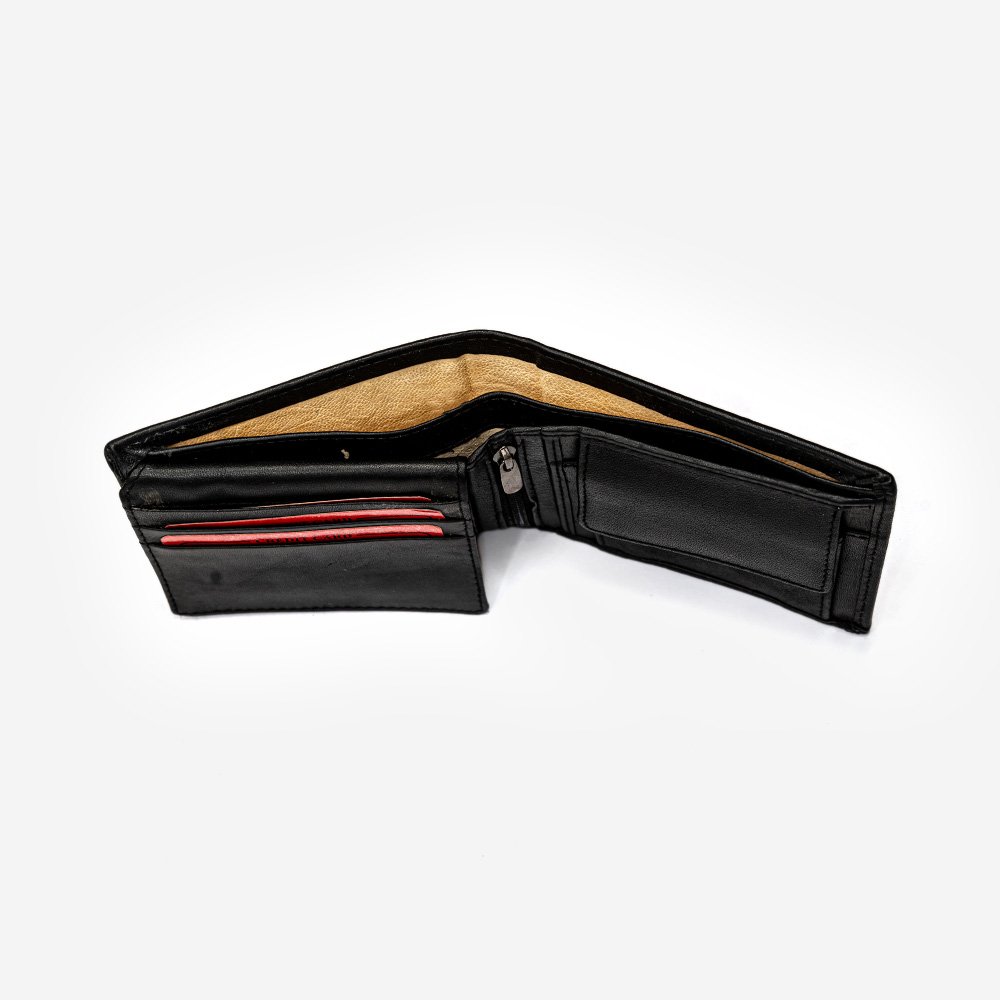 Classic Textured Genuine Leather Wallet for Men - Stylish Design with Ample Card Storage, ID & Photo Pocket, Durable Finish thumbnail 4