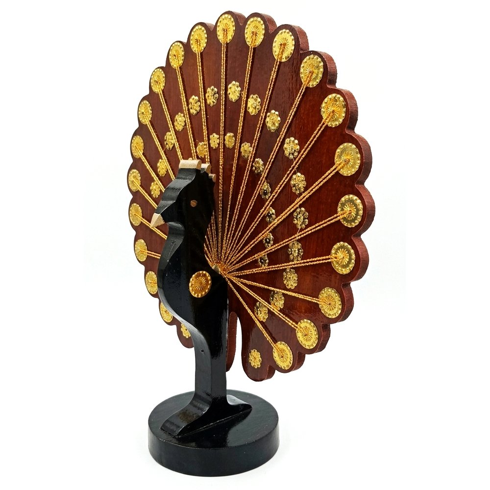 Wooden Decorative Peacock