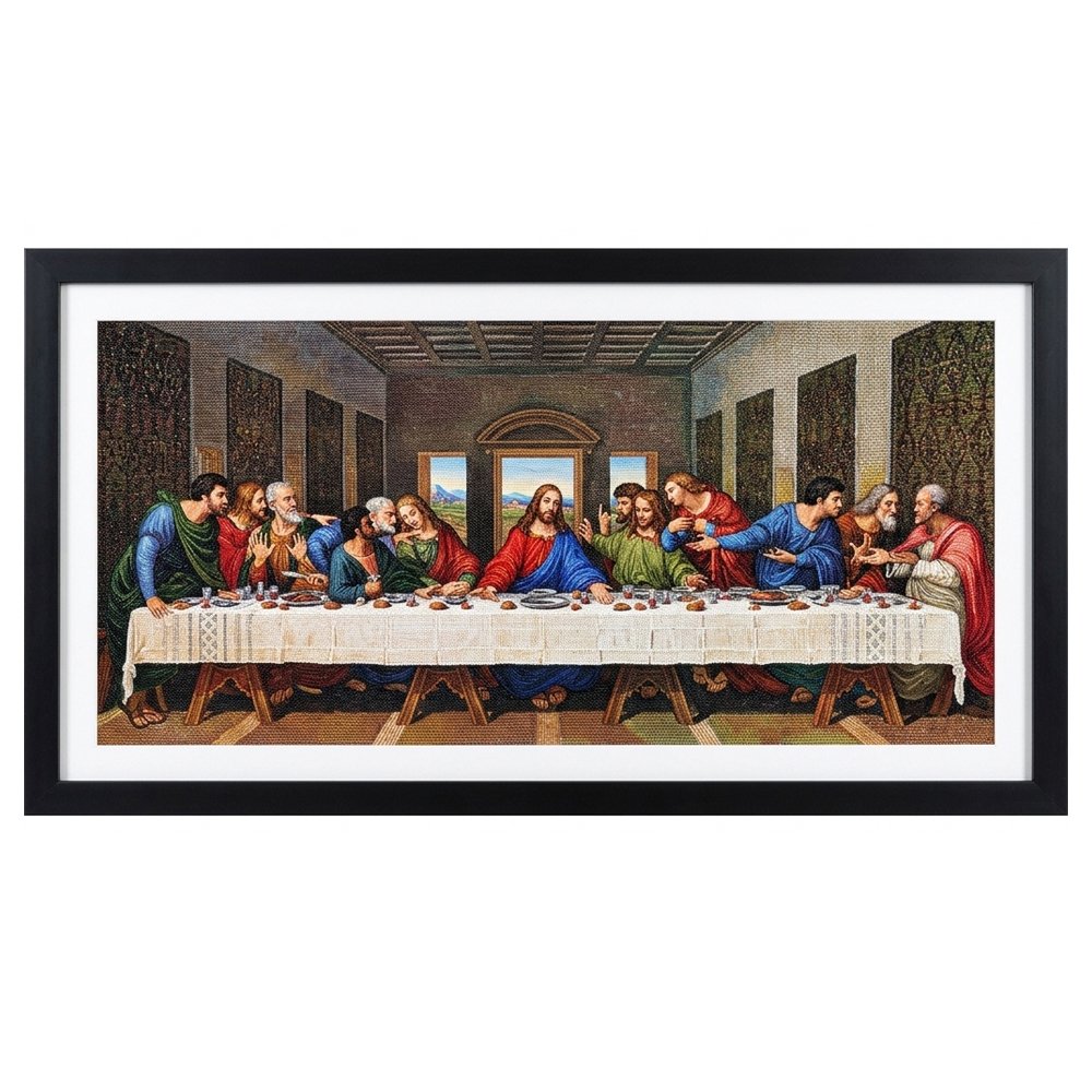 The Last Supper Beads Painting Framed