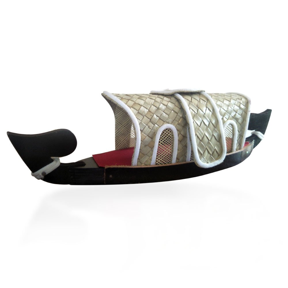 Wooden miniature of the Kumarakom Boat (House Boat) for Home Decor and Gifting thumbnail 3