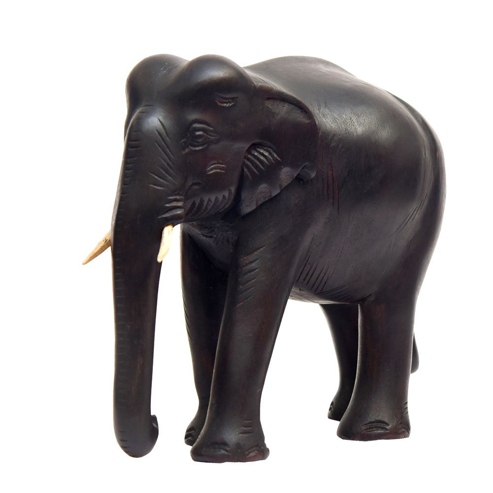 Handcrafted Model of Indian Elephant Crafted in Rosewood for Decor & Gifting thumbnail 2