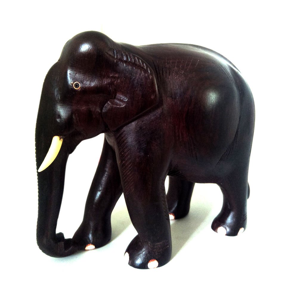 Handcrafted Model of Indian Elephant Crafted in Rosewood for Decor & Gifting