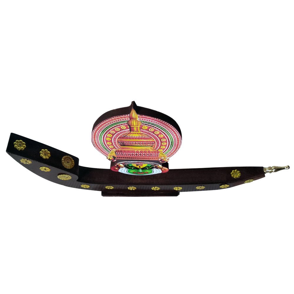 Handcrafted Wooden Model Kathakali Snake Boat Souvenir for Decor/Gifting thumbnail 4