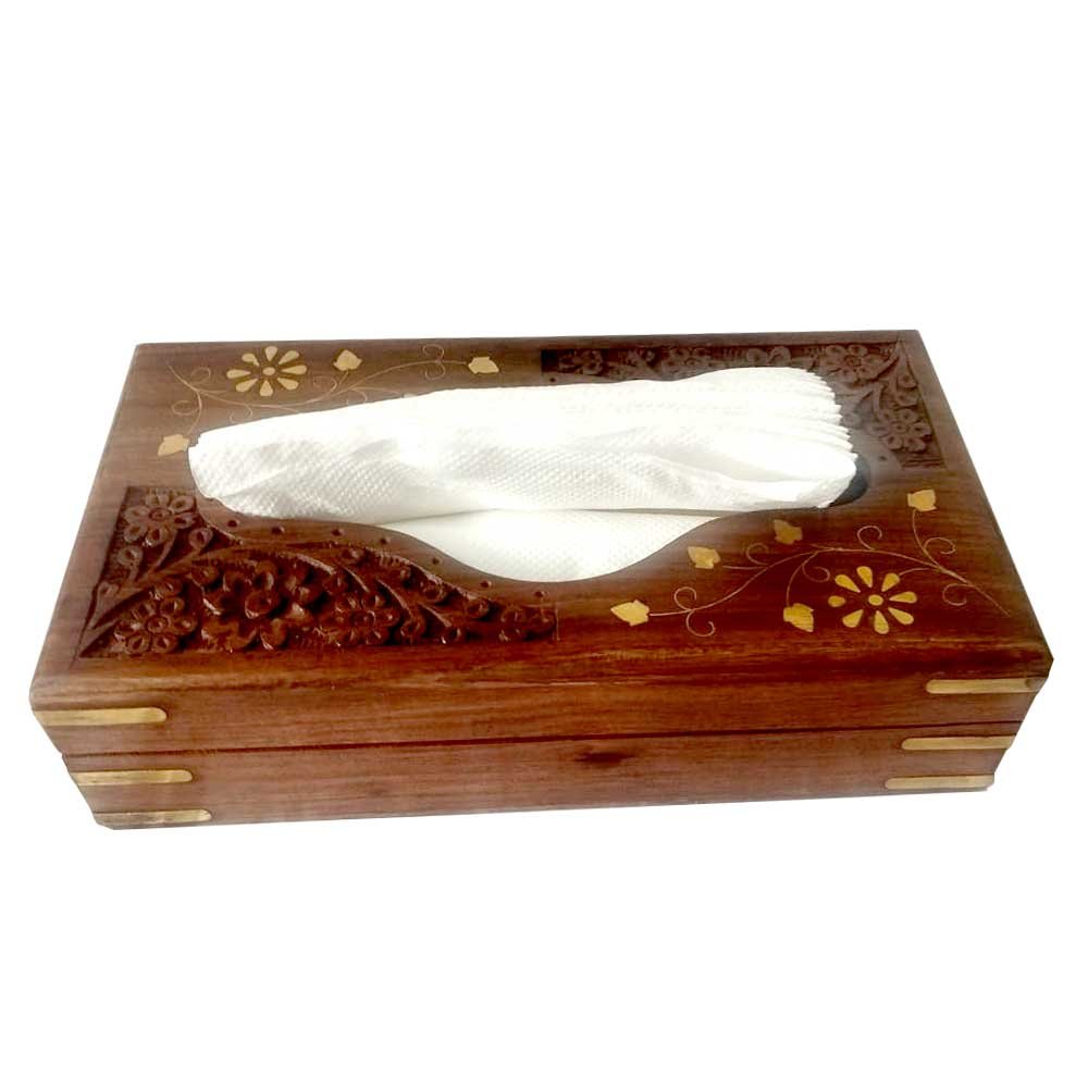 Wooden Designer Tissue Holder for Home Decor and Gifting thumbnail 2