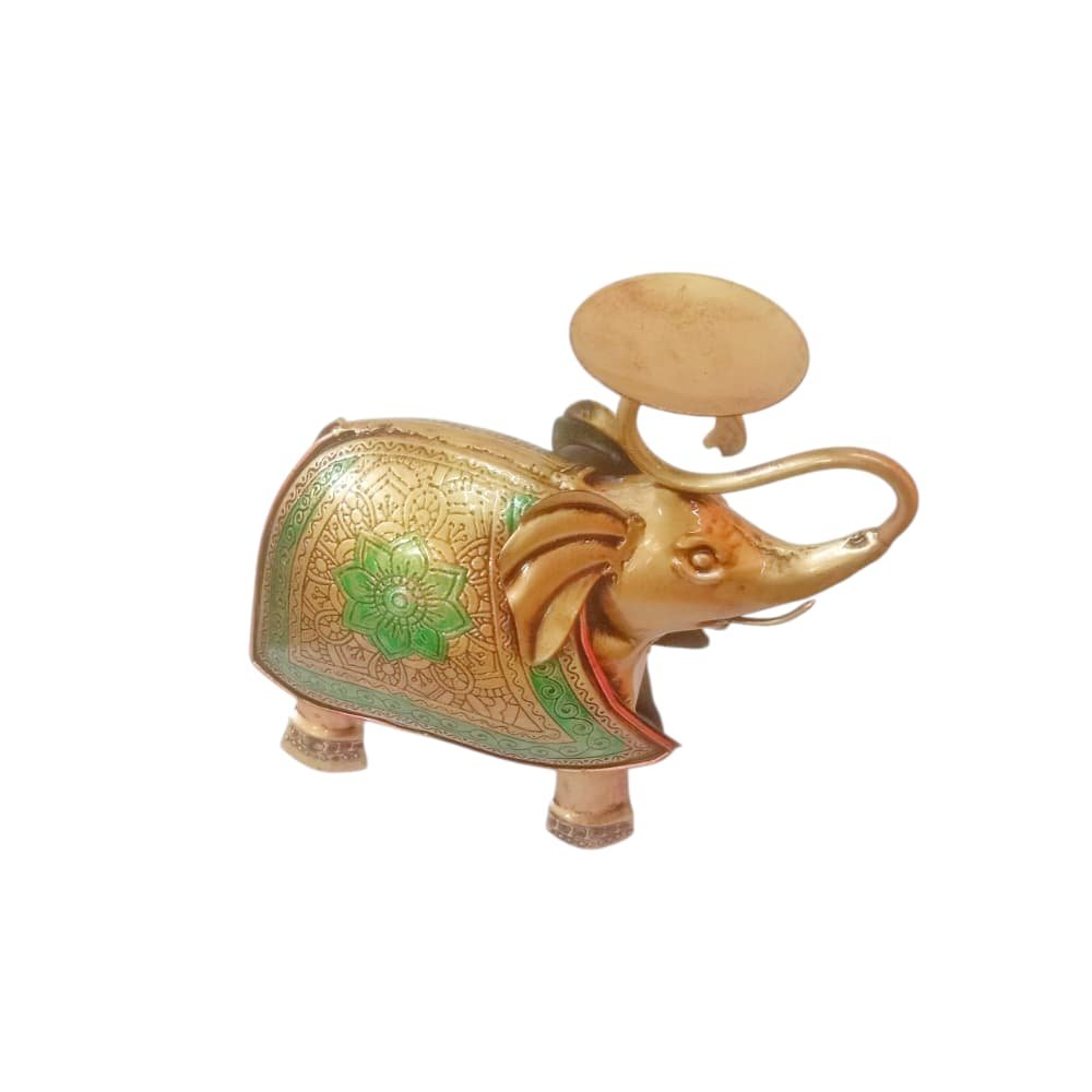 Majestic Elephant Tea Light Candle Holder thumbnail 2